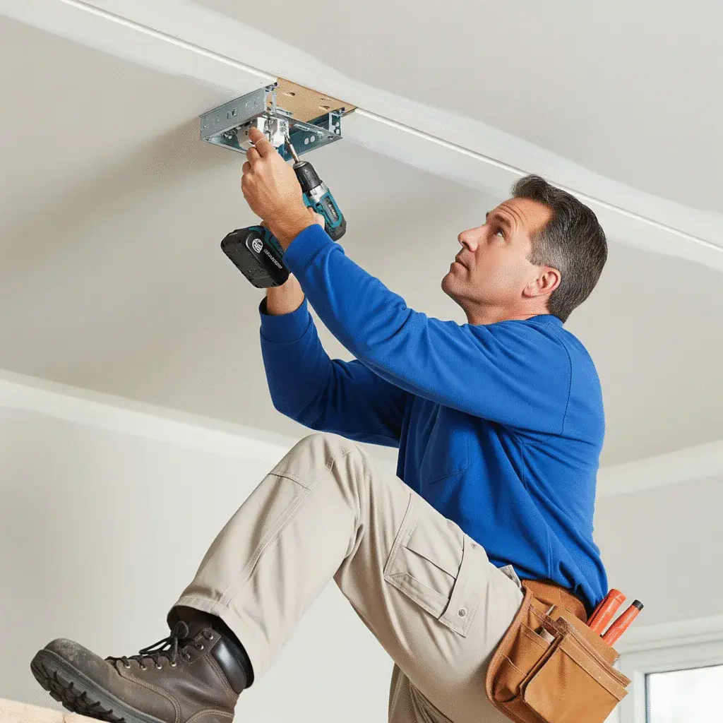 installing brackets for fan