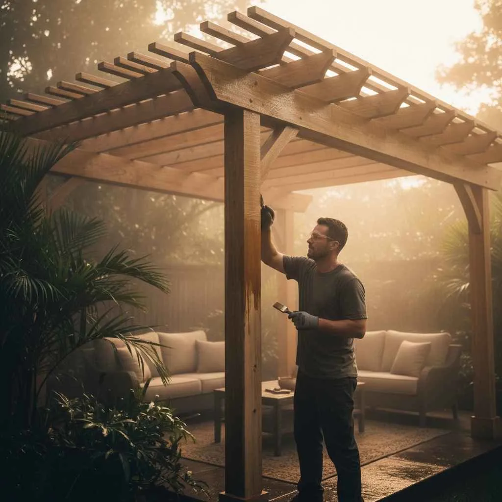 Staining a Pergola in Humid Climates