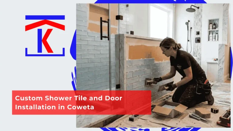 Custom Shower Tile and Door Installation in Coweta